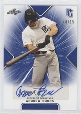 2021 Leaf Perfect Game National Showcase Blue /15 Andrew Burns #BA-AB2 Auto