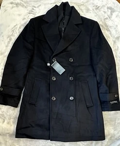 Ralph Lauren Labrada Double-Breasted Wool-Blend Navy Peacoat 36R Classic NWT - Picture 1 of 14