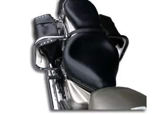 GARDE SAC DE SELLE ARRIÈRE YAMAHA XVS650 DRAGSTAR / V-STAR CHROME BARRES DE CHOC ARRIÈRE - Photo 1 sur 2