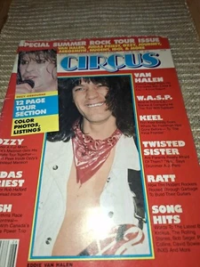 Circus Magazine June 1986 12 Page Tour Section Ozzie Osbourne Van Halen Cover - Picture 1 of 1