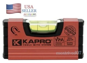 4 inch Compact Magnetic Aluminum 4” Torpedo Handy Pocket Sized Level Kapro 246M - Picture 1 of 7