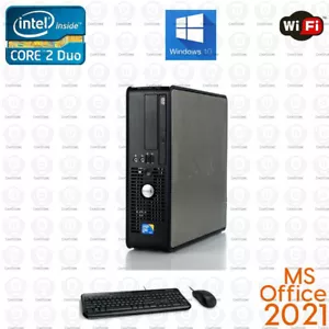 PC de escritorio Dell Windows 10 Core 2 Duo 8 GB RAM 500 GB WiFi VGA - Imagen 1 de 3