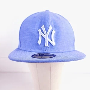 New Era 59Fifty NY Yankees Fitted Baseball Cap - Lavender Blue - Größe 7 1/4 - Bild 1 von 8