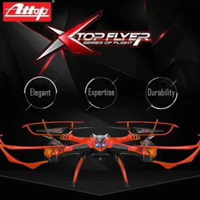 Cyclone Remote Control Drone RC Quadcopter 2.4GHz 4CH w Gyro 360 Flips HD Camera - Image 1 of 4