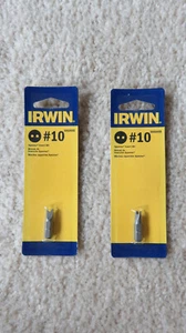 NEW Irwin 1" #10 Spanner Insert Bits - Retail Packages 2 Bits - Picture 1 of 2