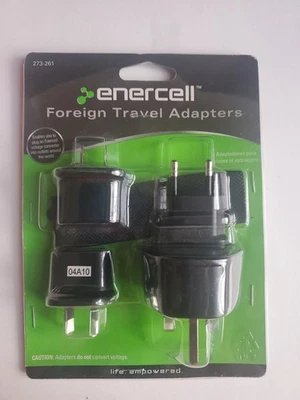 Adaptadores de viaje al extranjero Enercell 4 adaptadores Foto 1 de 2
