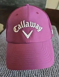 Gorra Callaway Odyssey Para Hombre Vino Ajuste Flexible Malla Golf Grande - Imagen 1 de 5
