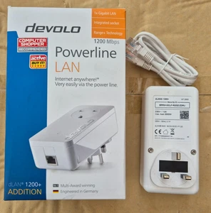Devolo dLAN 1200+ Powerline Adapter - MT2642 - UK plug - Afbeelding 1 van 10