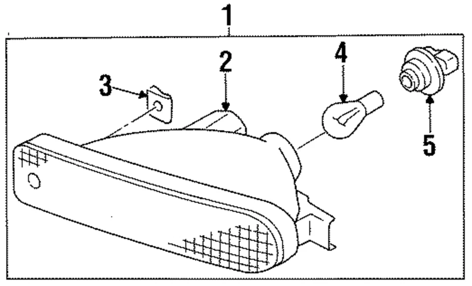 Genuine Nissan Park Lamp Assembly 26135-70F25 - Изображение 1 из 1