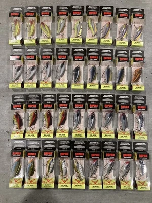 Lote de 36 Señuelos Rapala Serie Rap-V - Talla RVB-5 - Colores Mezclados - Hoja Cebo Foto 1 de 4