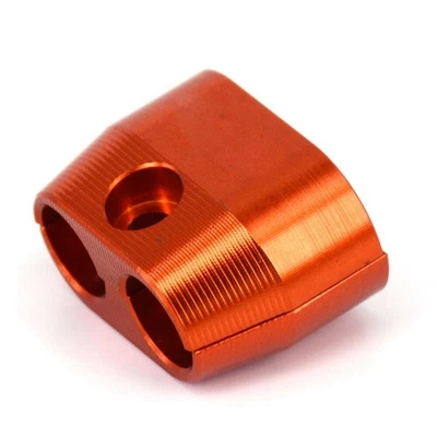 Soporte abrazadera manguera líneas freno motocicleta naranja se adapta a KTM 250 XCF 2007-2016 Foto 1 de 4