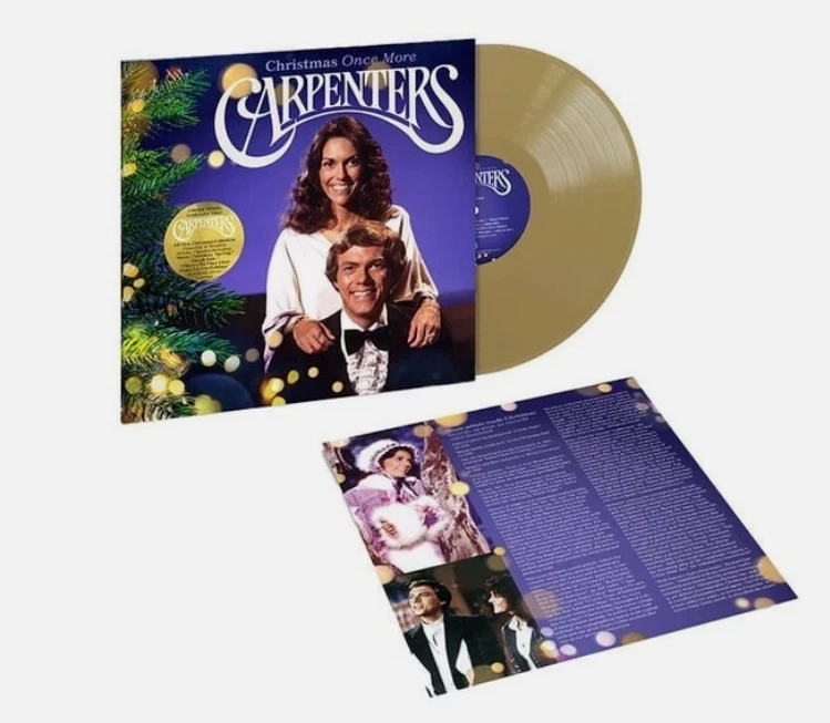 Carpenters Vinyl, Christmas Once More Record, Gold LP - Image 1 of 1