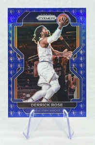 Derrick Rose 2021-22 Panini Prizm NBA 75th Anniversary Blue #82 New York Knicks - Picture 1 of 2