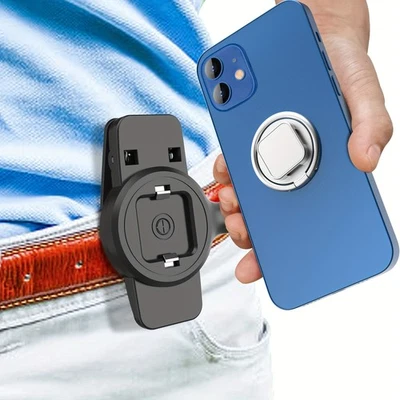 Universal Snug Flexible Sturdy Easy-To-Use Snap Closure Running Phone Waist Clip - Image 1 of 4