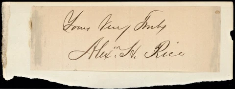 Boston Mayor ALEXANDER HAMILTON RICE Autograph Cover