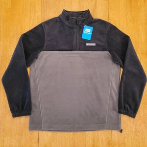 Columbia Steens Mountain Fleece Sweater Jacket Mens Medium 1/2 Zip Classic Fit - Picture 1 of 19