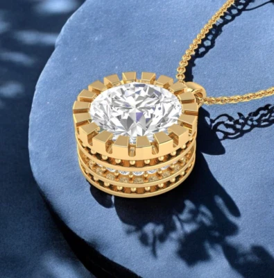 Diamond Necklace, Diamond gold Necklace,Dainty gold Necklace, birthstone gift - Image 1 of 4