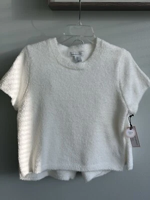 Cupcakes and Cashmere 2pc Pajamas Set Size: L SUPER SOFT Top/Shorts White New! - Image 1 of 4