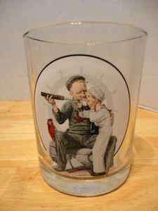 Coleccionistas Norman Rockwell Vidrio CONFIGURACIÓN DE UNA VISTA 19 de agosto sábado por la noche post - Imagen 1 de 1