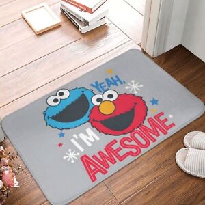 Sesame Street Carpet Cookie Monster Awesome Flannel  Entrance Door Doormat Home