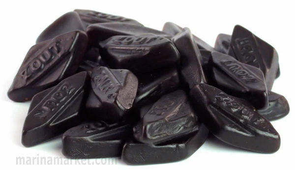 350g Dutch Licorice - Salted Medium Diamonds (Schuinzout) - image 1 of 1