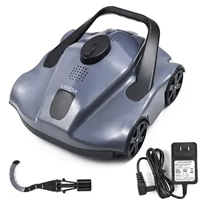 Robotic Wireless Pool Cleaner Cordless Automatic Swimming Pool Ground Vacuum US - Picture 1 of 13