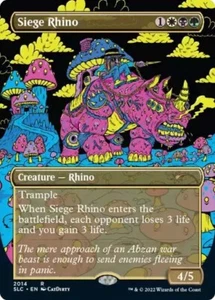 Siege Rhino BORDERLESS - 2014 - Secret Lair 30th Anniversary Countdown MTG - Bild 1 von 1