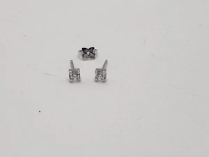 RECARLO ORECCHINI BOTTONE PUNTO LUCE ORO BIANCO 18K E DIAMANTI 0,16 CT (0256) - Imagen 1 de 14