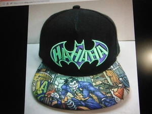 ¡NUEVO SIN ETIQUETAS! (BATMAN) JOKER INTENSO bordado HA HA NOVELA GRÁFICA BILL SOMBRERO GORRA! - Imagen 1 de 12