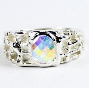 Mercury Mist Topaz, 925 Sterling Silver Men's Ring, SR197-Handmade - Picture 1 of 1