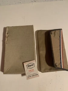 WORLD WAR II Cloth Cigarette Pouch    NEW IN BOX  Estate Find Very Old - Picture 1 of 7
