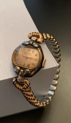 Reloj delgado Gruen Veri para dama caja oro rosa correa tijera piezas o reparación Foto 1 de 4