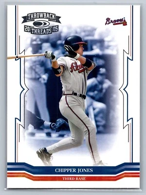 2005 Donruss Throwback Threads #10 Chipper Jones - Image 1 of 2