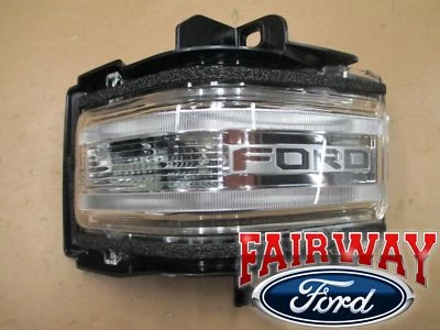17 thru 26 Super Duty OEM Ford Mirror Signal Lamp Lens w/ Spot - LEFT DRIVER - Image 1 of 4