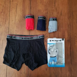 4 Pack of Papi Mens Small 28-30 Underwear Athletic Cotton Stretch Boxer Briefs S - Picture 1 of 7