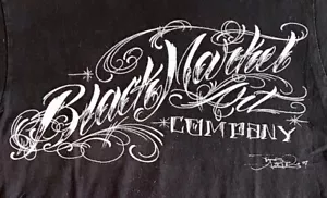 Black Market Art Company T Shirt Tattoo T Shirt Goth T Shirt Mens Small T Shirt - Picture 1 of 3