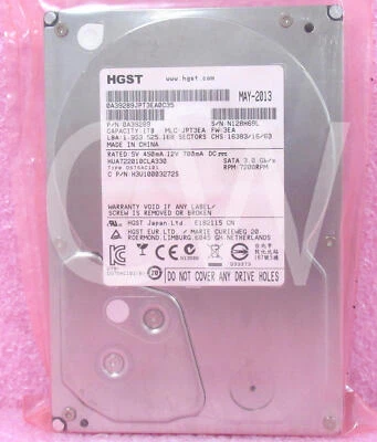 HUA722010CLA330 0A39289 HGST ULTRASTAR 1TB 7.2K RPM 3Gbps 3.5"SATA HDD HardDrive - Image 1 of 2