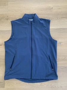 Chaleco de rendimiento Roundtree Yorke para hombre Chaqueta XL UPF50 2 bolsillos azul golf ⛳️ - Imagen 1 de 11
