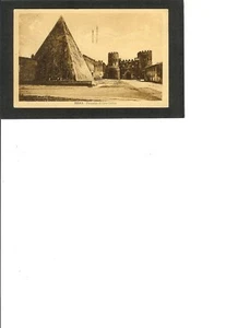 ITALY VINTAGE POST CARD "Piramide di Calo Cestio, Roma" 7-31-19?? Roma - Picture 1 of 2