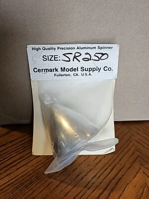 Vintage Cermark Model Airplane Aluminum Spinner 2.5" SR250 Spinright - Image 1 of 4