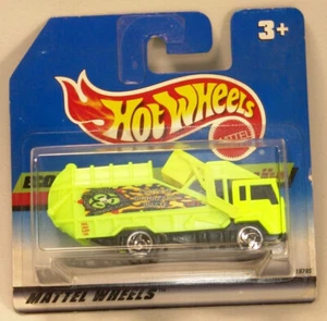 Hot Wheels 1998 #719 - 18785 - Recycling Truck - yellow Decal Text - Foto 1 di 1