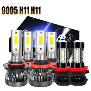 Paquete de 6 faros antiniebla LED para Volvo C30 2007-2012 2013 9005 H11 H11 - Imagen 1 de 16