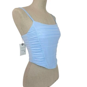 ADREAMLY Mesh Corset Bustier Cami Top Spaghetti Strap/Zipper Back, Size S NWT - Picture 1 of 9