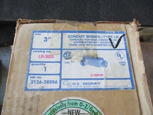OZ Gedney LR300A, Rigid Conduit Outlet Body 3" Alum, 1 PC - Picture 1 of 1