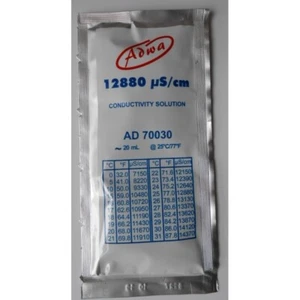 Pack 25 bolsas solución Adwa solución de calibración Ec 12.88 - 12880 micro siem - Imagen 1 de 1