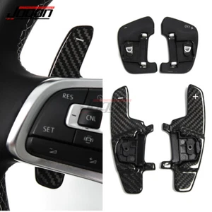 Carbon Steering Wheel Paddle Shifter For VW PASSAT B8 R-LINE 2016-2021 SCIROCCO - Picture 1 of 9