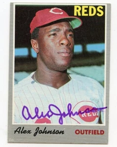 Alex Johnson signiert 1970 Topps #115 Reds garantiert authentisch KOA - Bild 1 von 1