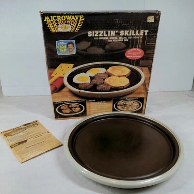 Vintage NordicWare Microwave Sizzlin Skillet Nonstick Browning Grilling Tray - Image 1 of 4