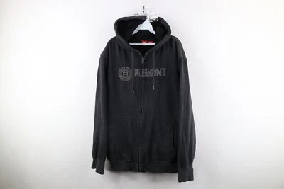 Sudadera con Capucha Element Skateboards Para Hombres XL Desteñida Pila Profunda Forrada de Vellón Cremallera Completa De Colección Años 90 Foto 1 de 4
