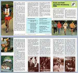 The Paris-Strasbourg Walk Track & Field Sportscaster 1977-9 Rencontre Leaflet - Picture 1 of 1